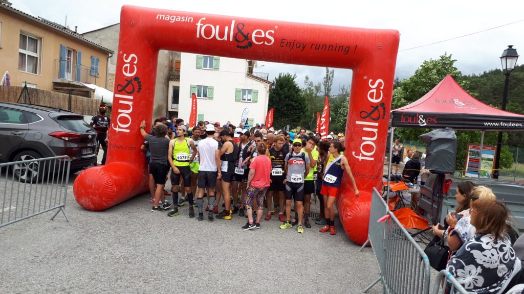 La ligne de départ du Trail du Teillon 2019