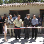 L'inauguration de la nouvelle buvette lors de la fête de la Ste Anne le 31 juillet 2005 lors de la fête de la Ste Anne organisé par le comité des fêtes de Peyroules