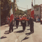 Portes drapeaux au quartier du château dans les années 80